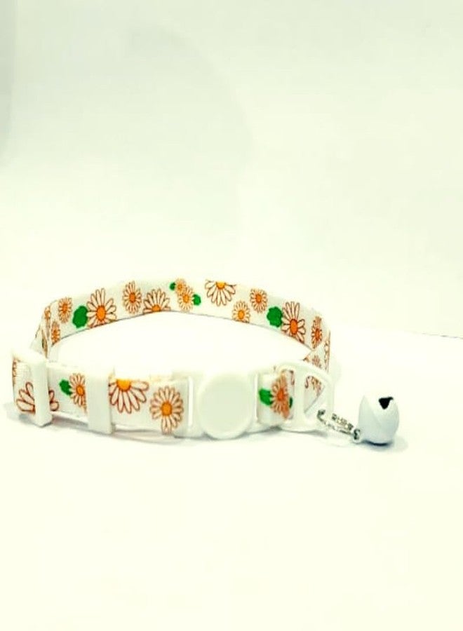 KittuPet Designer Printed Cat Collar | Nylon Material with Bell & Safety Buckle for Kitten - Image 4